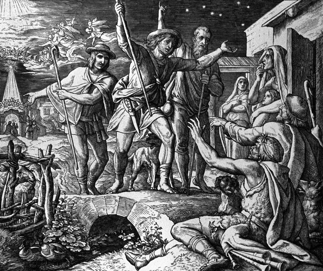 Klanění pastýřů od Julius Schnorr von Carolsfeld