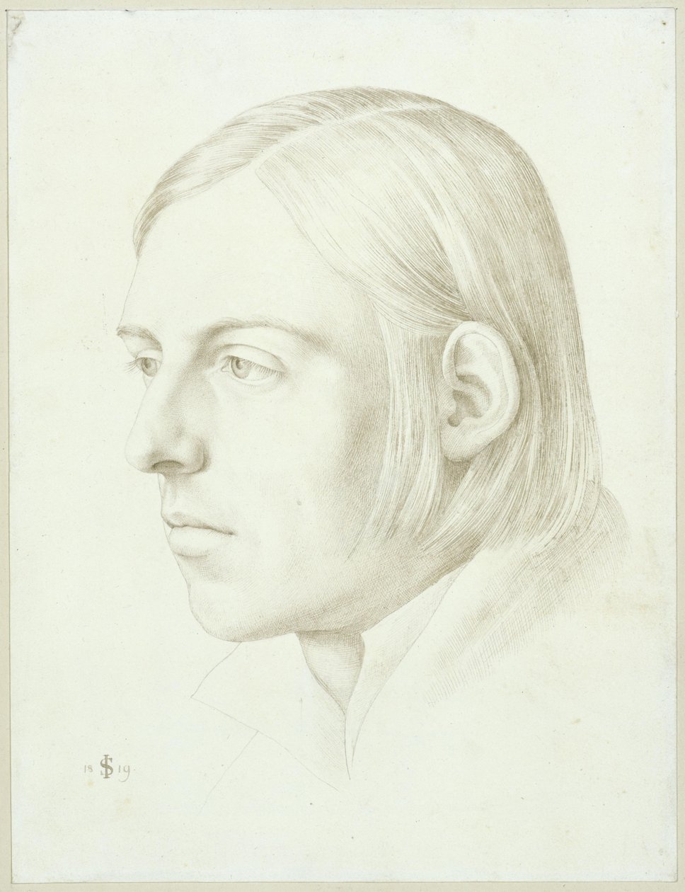 Portrét Scheffera von Leonardshoffa od Julius Schnorr von Carolsfeld