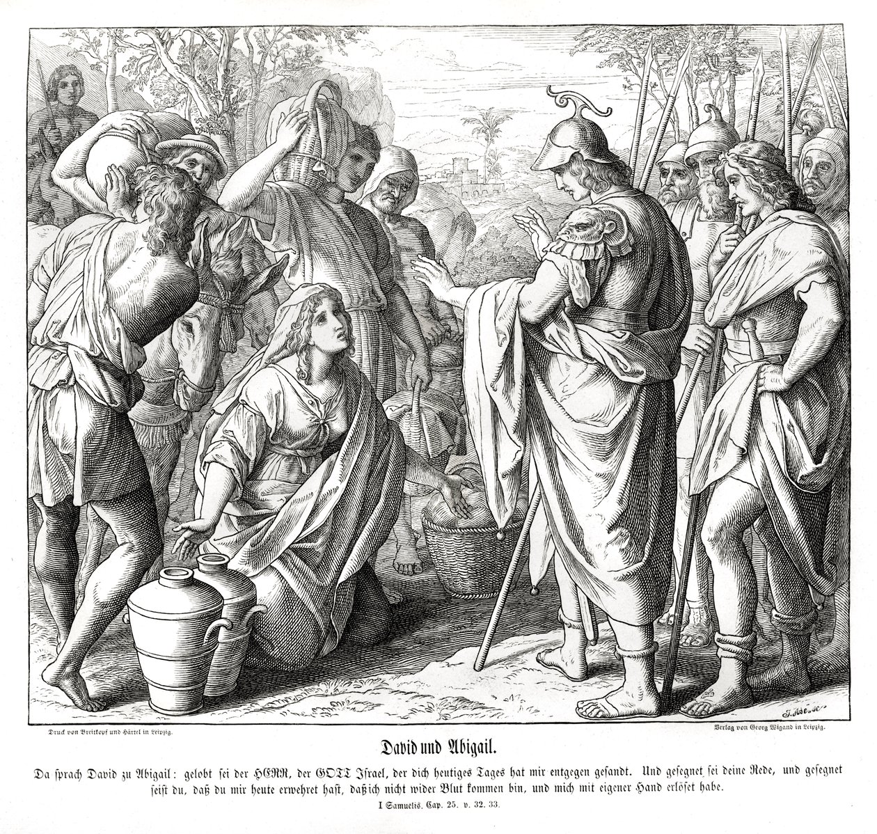 David a Abigail od Julius Schnorr von Carolsfeld