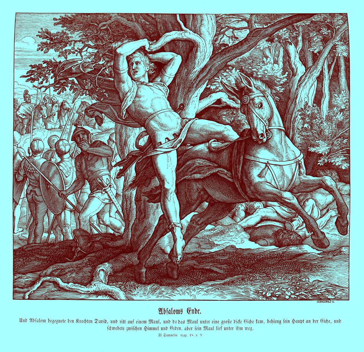 Smrt Absolona, 2. Samuelova od Julius Schnorr von Carolsfeld