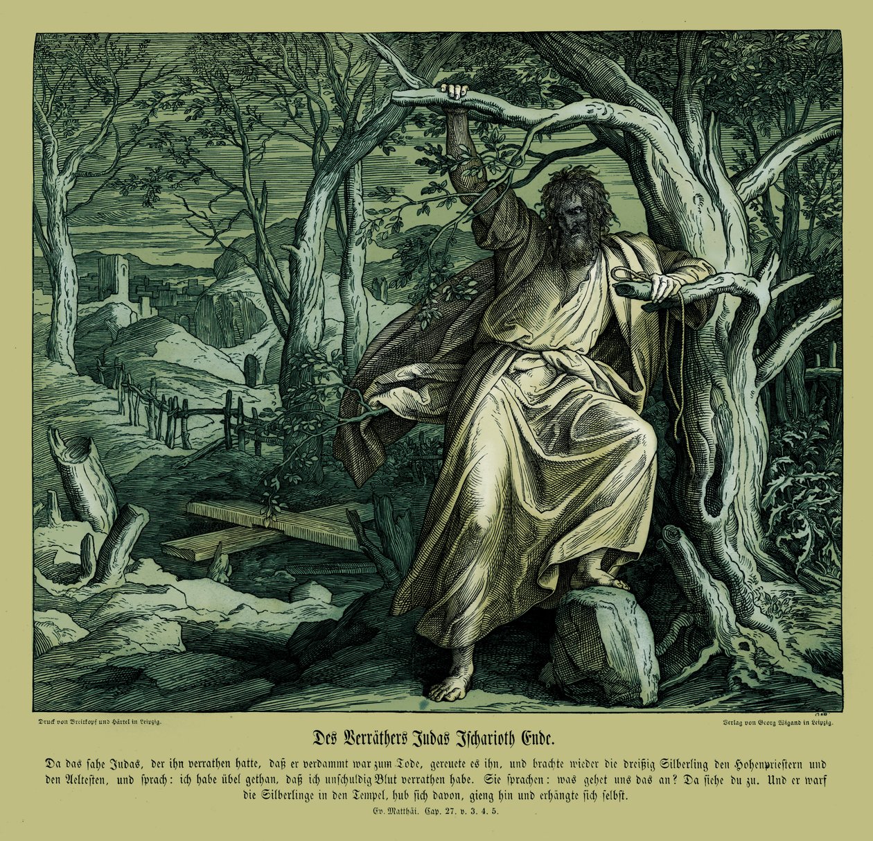 Smrt Jidáše Iškariotského, Matoušovo evangelium od Julius Schnorr von Carolsfeld