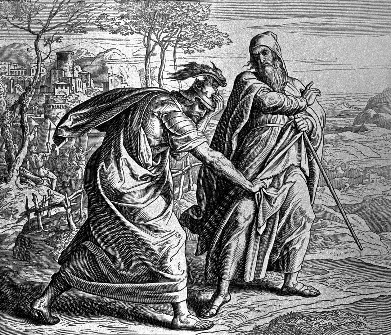 Saulin ja Samuelin välinen erimielisyys od Julius Schnorr von Carolsfeld