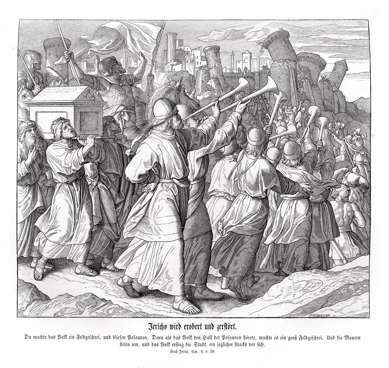 Pád Jericha, Joshua od Julius Schnorr von Carolsfeld