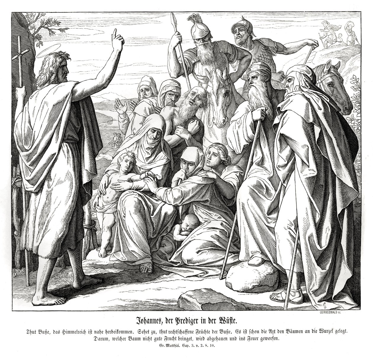Jan Křtitel, Matoušovo evangelium od Julius Schnorr von Carolsfeld