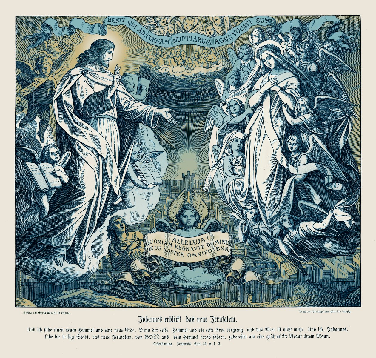 Janova vize nového Jeruzaléma, Zjevení od Julius Schnorr von Carolsfeld