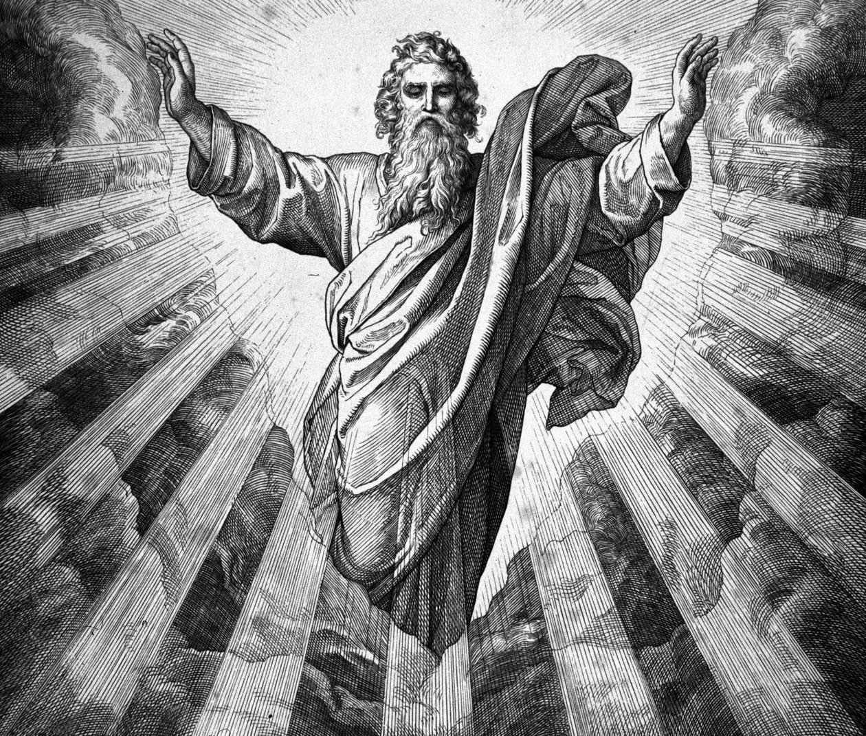 Tulkoon valo. Jumala ja luomakunta od Julius Schnorr von Carolsfeld