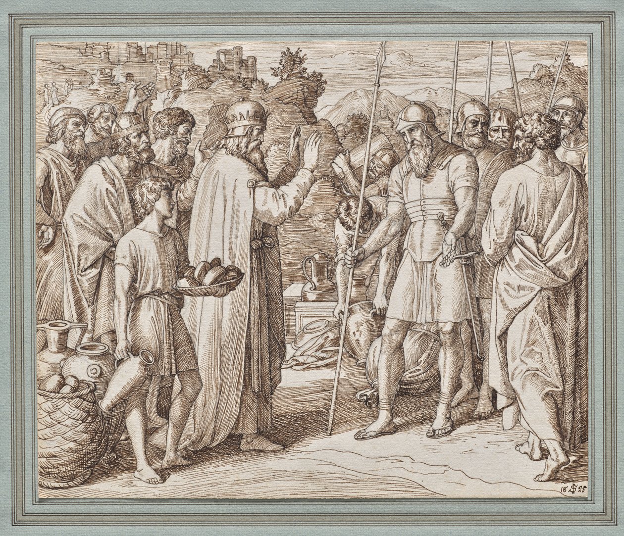Melchisedech žehná Abrahamovi od Julius Schnorr von Carolsfeld