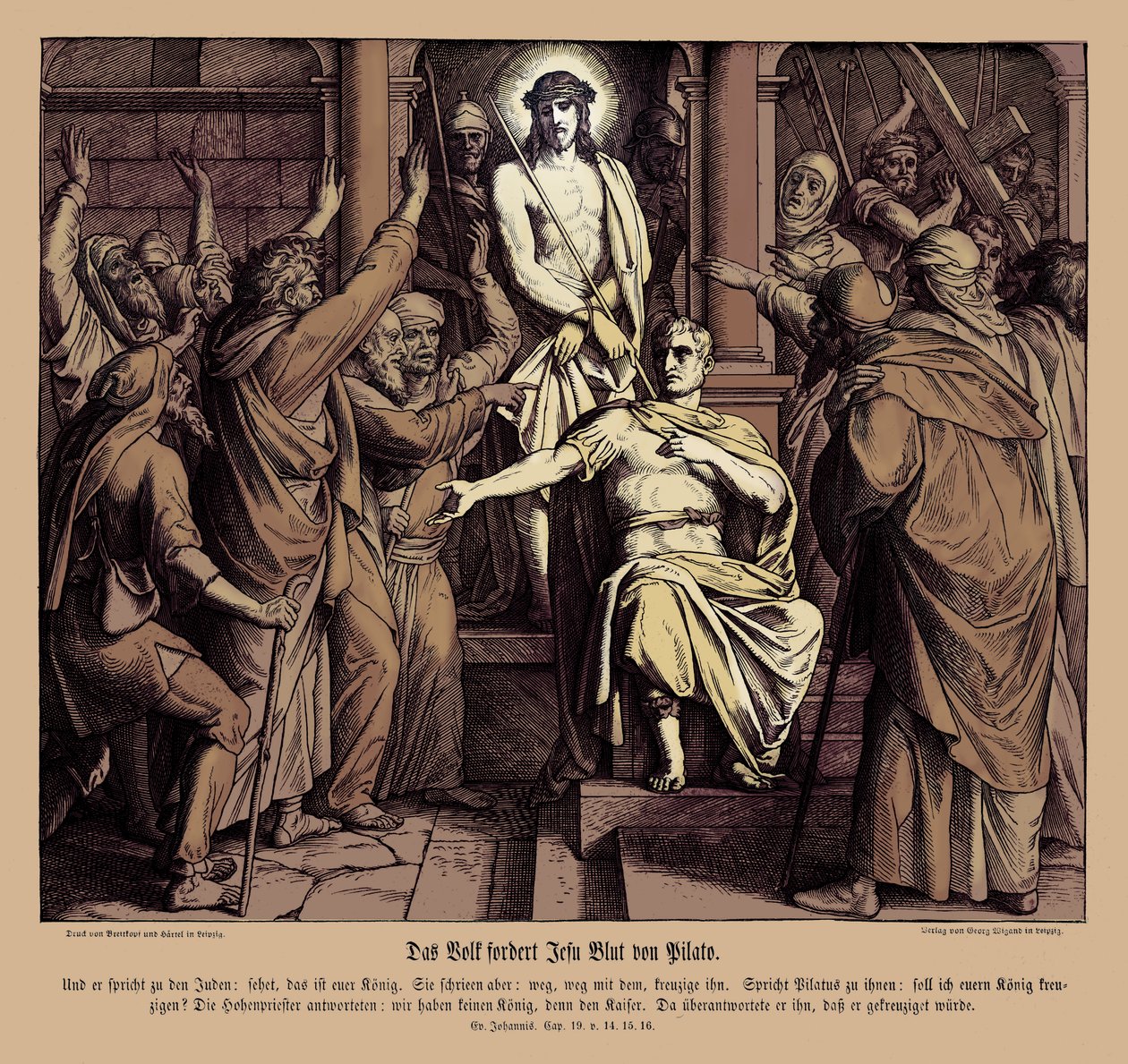 Pontský Pilát, Janovo evangelium od Julius Schnorr von Carolsfeld