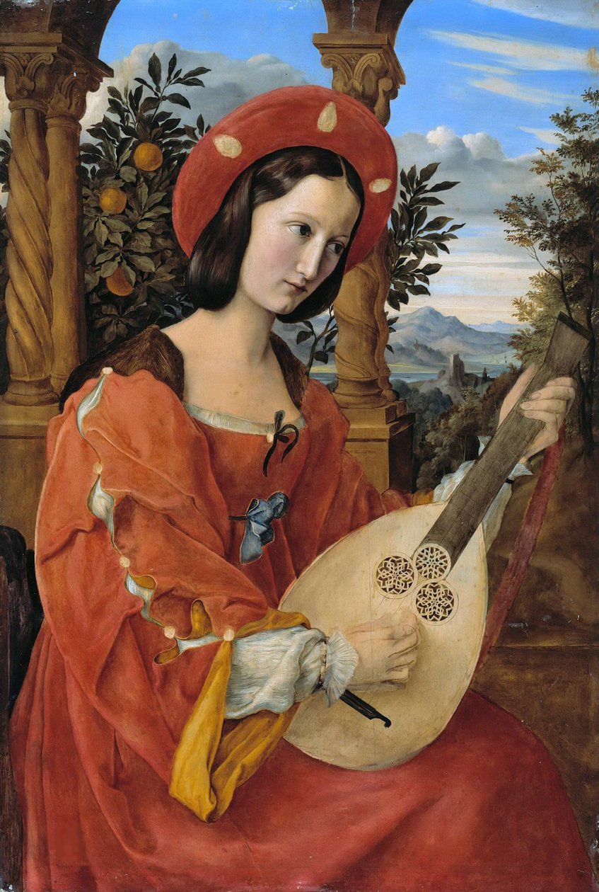 Portrét Clary Biancy von Quandt, 1820. od Julius Schnorr von Carolsfeld