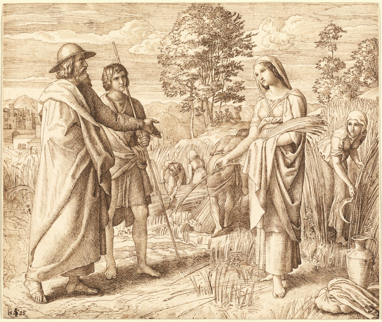Rút a Boaz od Julius Schnorr von Carolsfeld