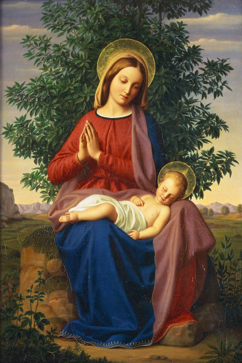 Madona s dítětem, 1855 od Julius Schnorr von Carolsfeld