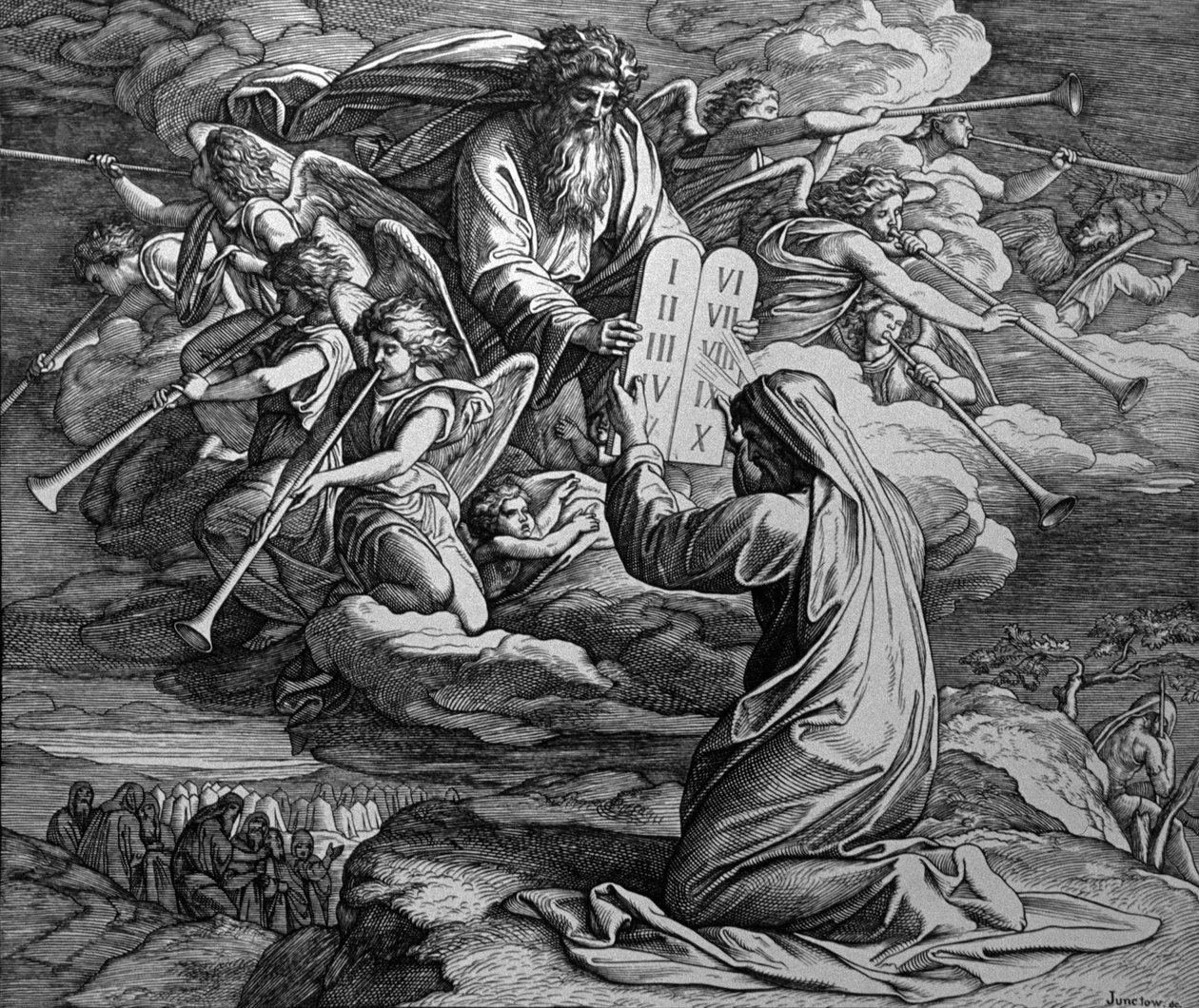 Tabulky zákona od Julius Schnorr von Carolsfeld