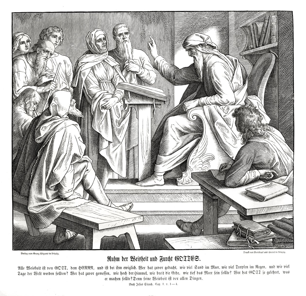 Moudrost Páně, Kniha Sirachova od Julius Schnorr von Carolsfeld