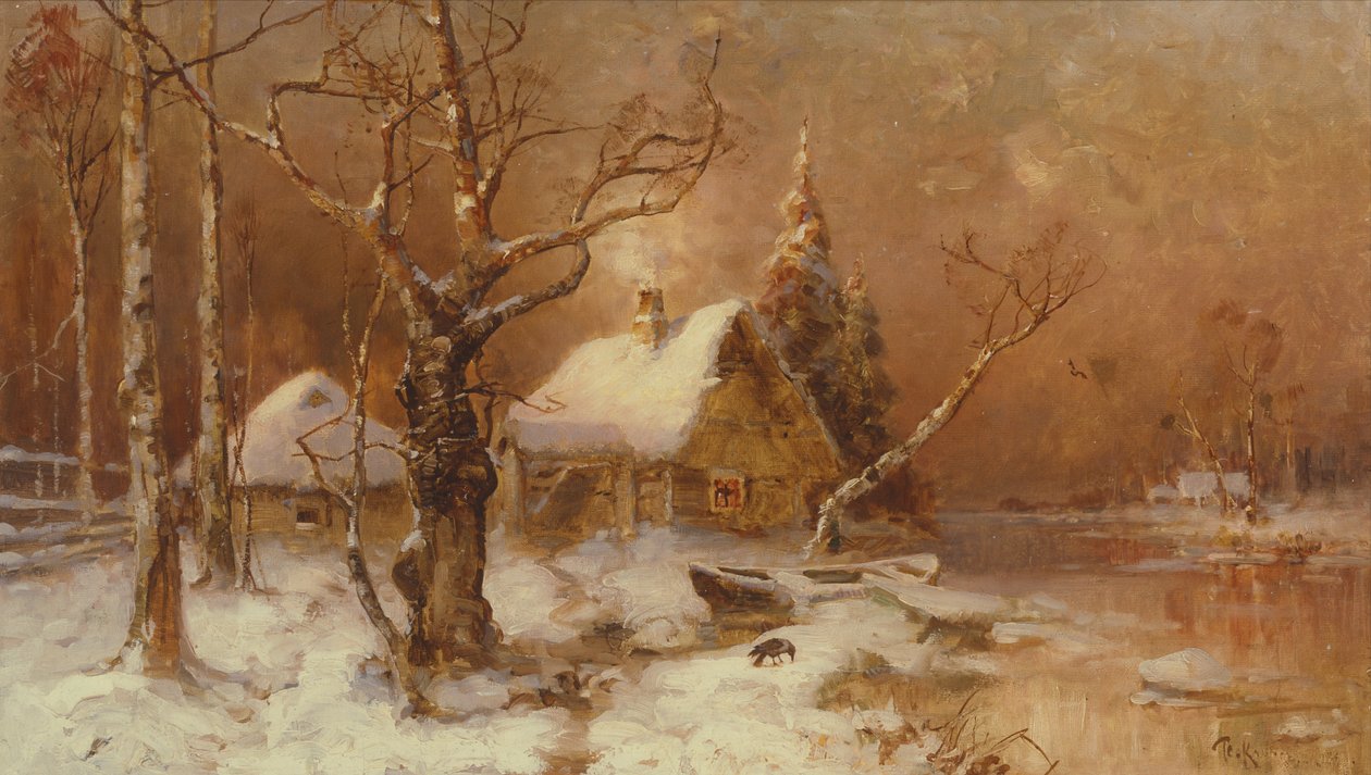 Zimní krajina od Julius Sergius von Klever