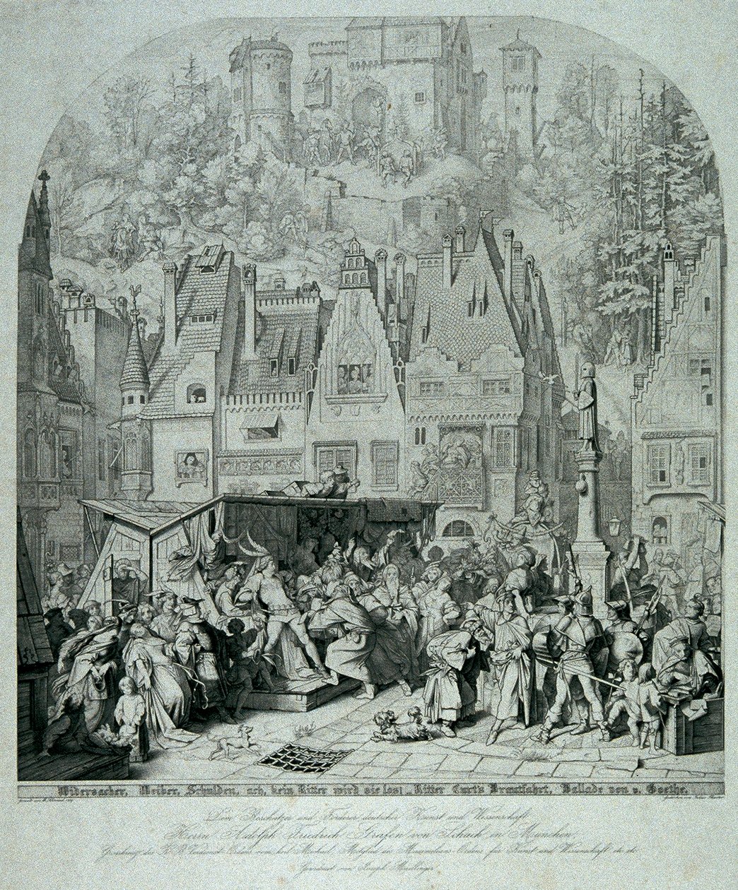 Brautfahrt Rittera Curta od Julius Thaeter