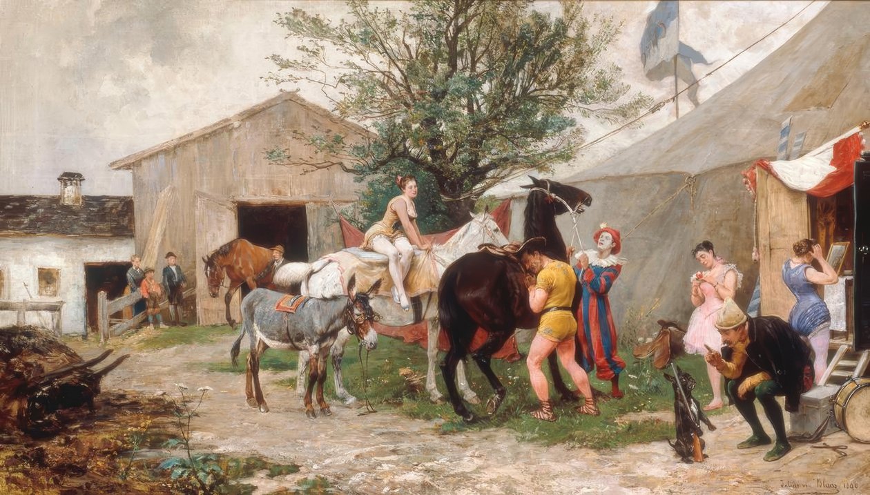 Cirkus od Julius von Blaas