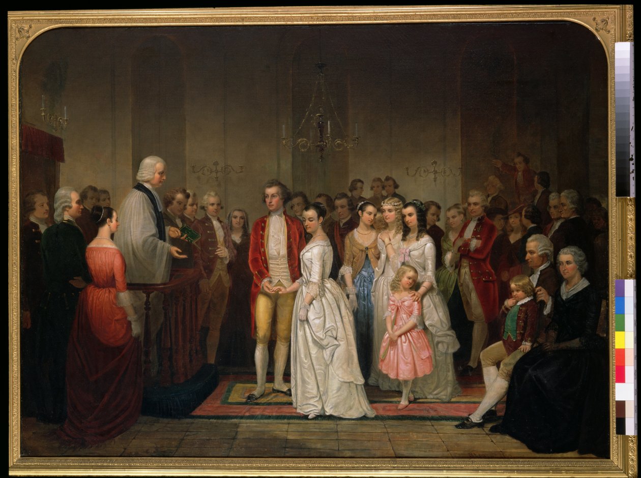 Washingtonské manželství od Junius Brutus Stearns