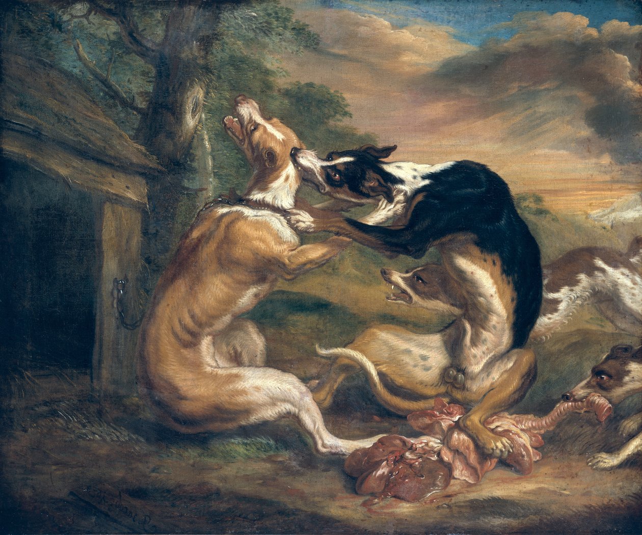 Psí zápas, 1678 od Juriaen Jacobsz