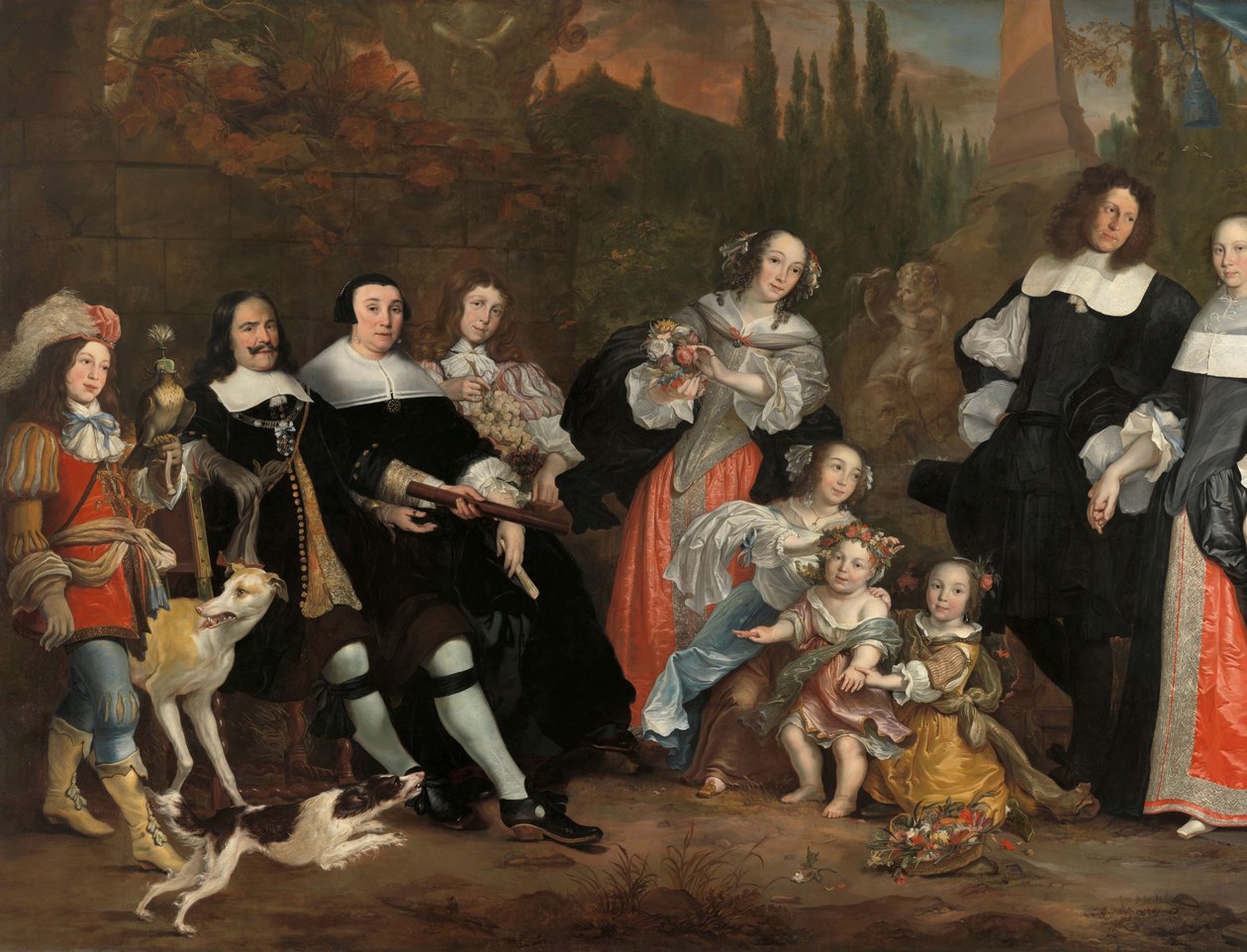 Michiel de Ruyter a jeho rodina od Juriaen Jacobsz.