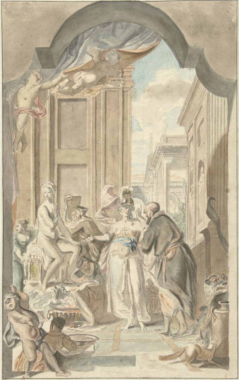 Pallas Athene v ateliéru Prométhea od Jurriaan Andriessen