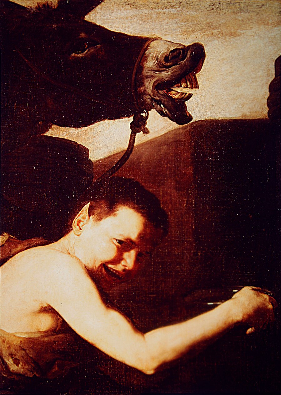 Detail Drunken Silenus, 1626 (detail 434192) od Jusepe de Ribera