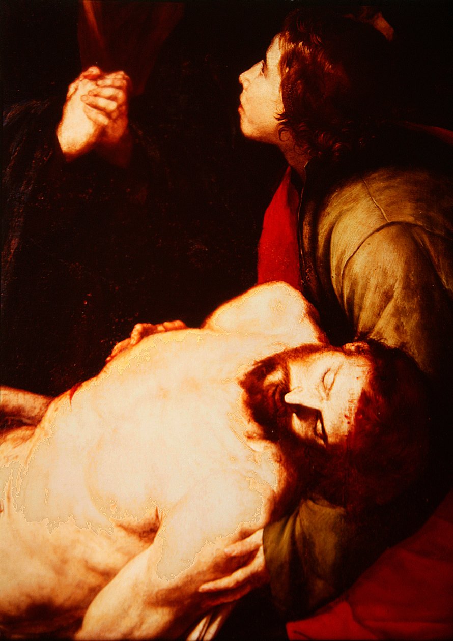 Detail sestupu z kříže (detail 186205) od Jusepe de Ribera