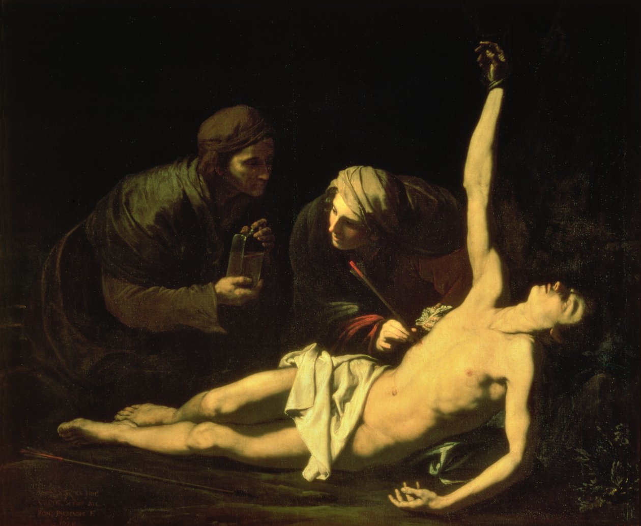 Svatý Šebestián Za účasti Saint Irene, 1628 od Jusepe de Ribera