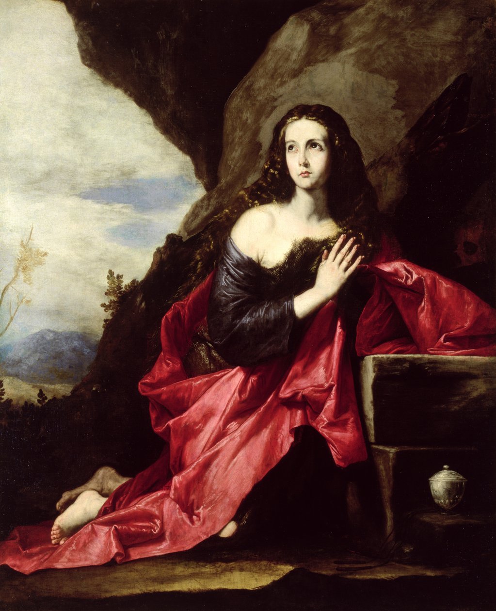 Svatá Máří Magdalena nebo Svatý Thajec v poušti, kolem 1640-41 od Jusepe de Ribera