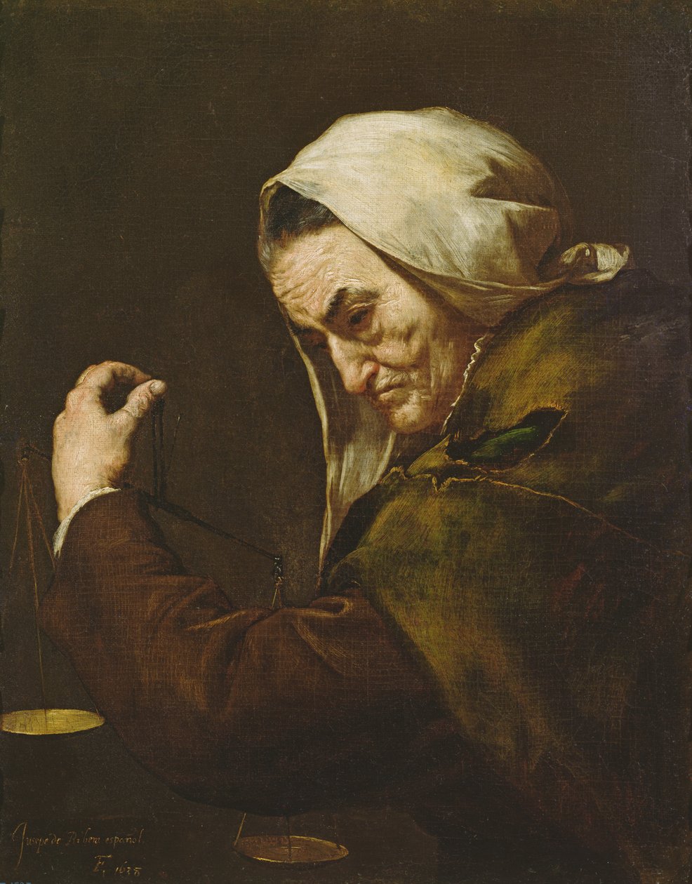 Starý lichvář, 1638 od Jusepe de Ribera