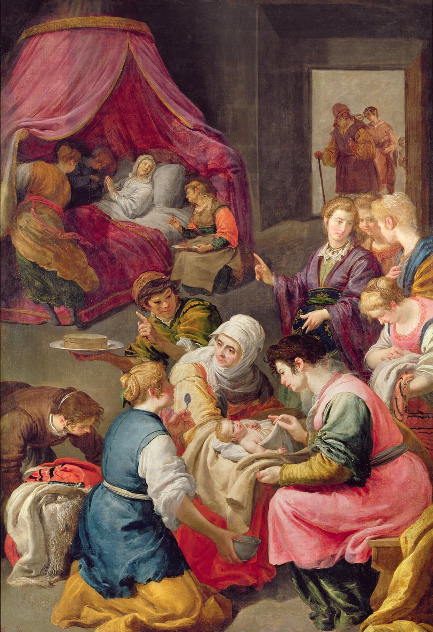 Narození Panny Marie, 1640 od Jusepe or Jose Leonardo