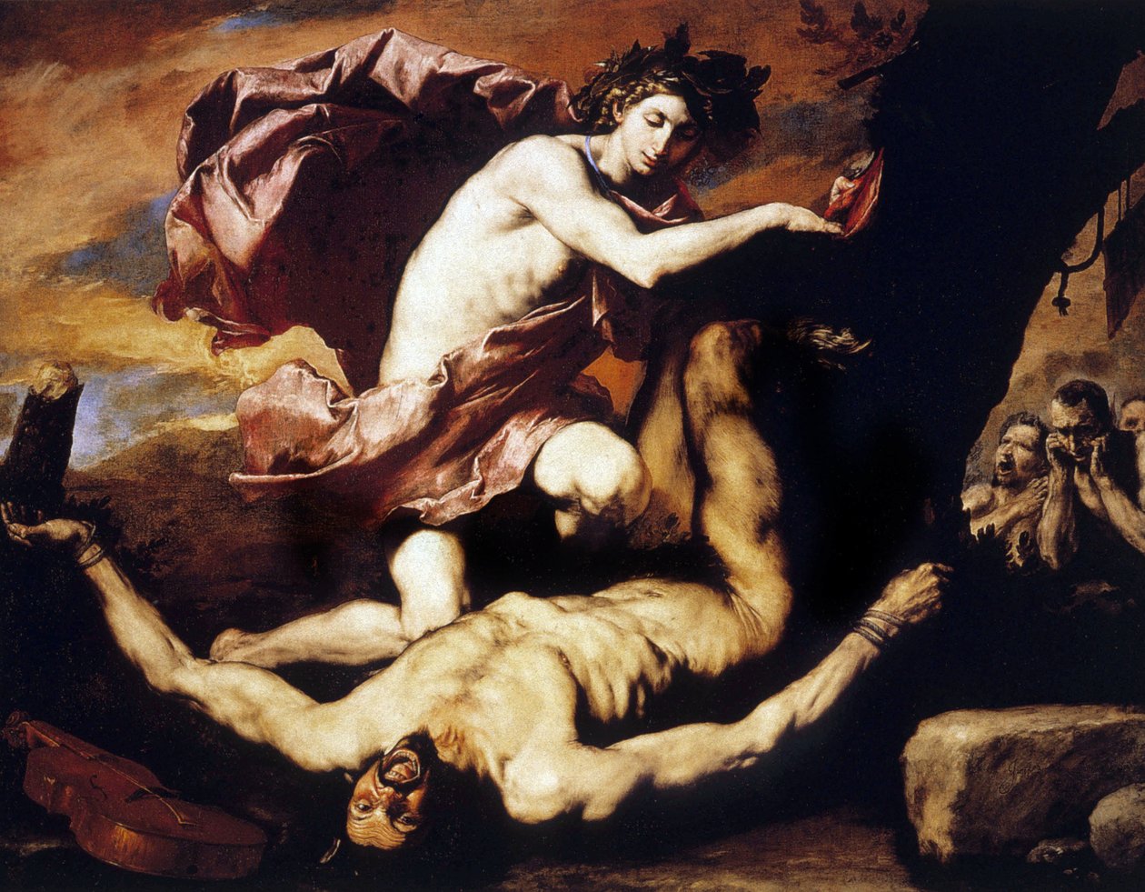 Apollo a Marsyas od Jusepe de Ribera