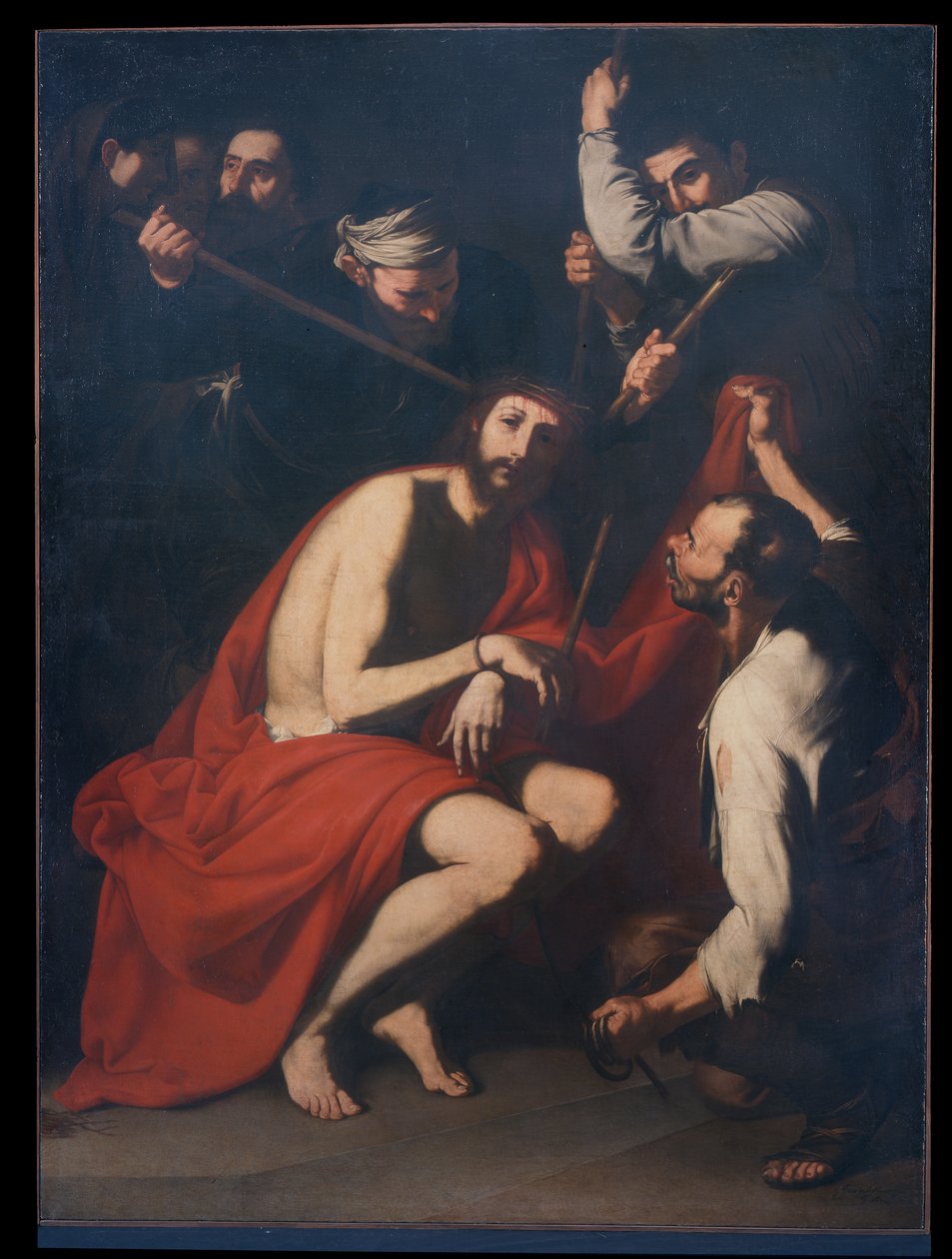 Kristus vysmívaný a korunovaný trním, kolem roku 1638 (olej na plátně) od Jusepe de Ribera