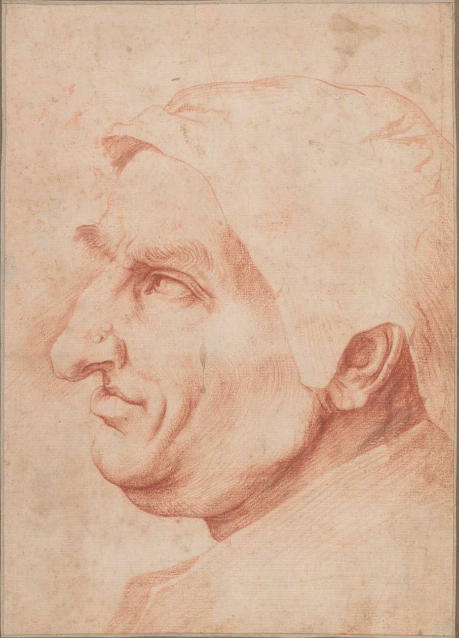 Hlava muže od Jusepe de Ribera