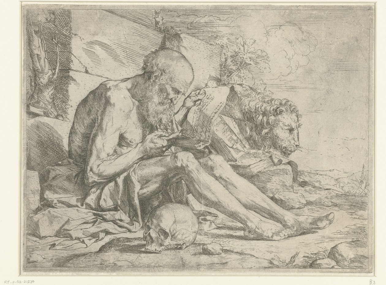 Svatý Jeroným čtení od Jusepe de Ribera