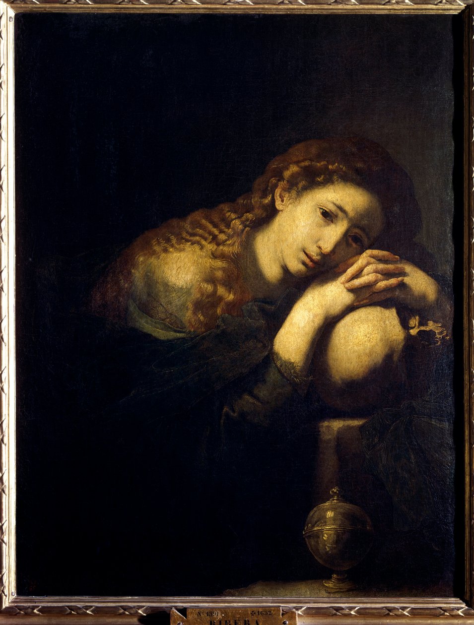 Kajícnice Madeleine. Obraz od Jose de Ribera dit il Spagnoletto "" Španěl "" (1591-1652) od Jusepe de Ribera