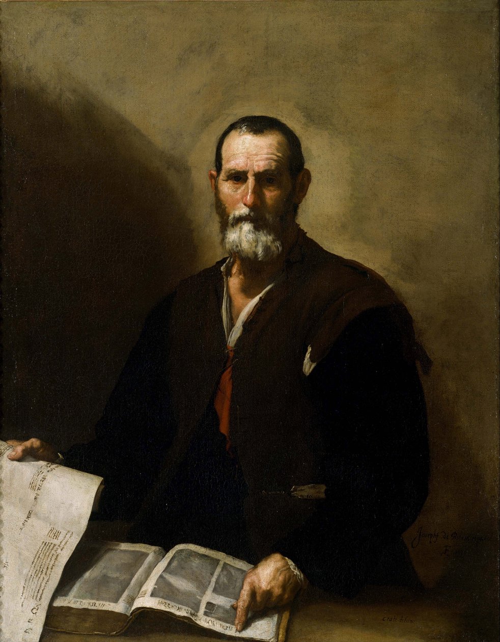 ""Cynický filozof Crates of Thébes (365-285 př.nl)"" Obraz od Jose de Ribera (1591-1652) 1636 Národní muzeum západního umění Tokio Japonsko od Jusepe de Ribera