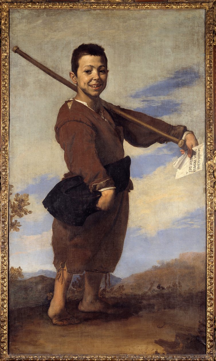 Obraz PEC od Jose de Ribery nazvaný il Spagnoletto „Španěl““ (1591-1652) (např.) 1642 Ne. 1,64x0,93m od Jusepe de Ribera
