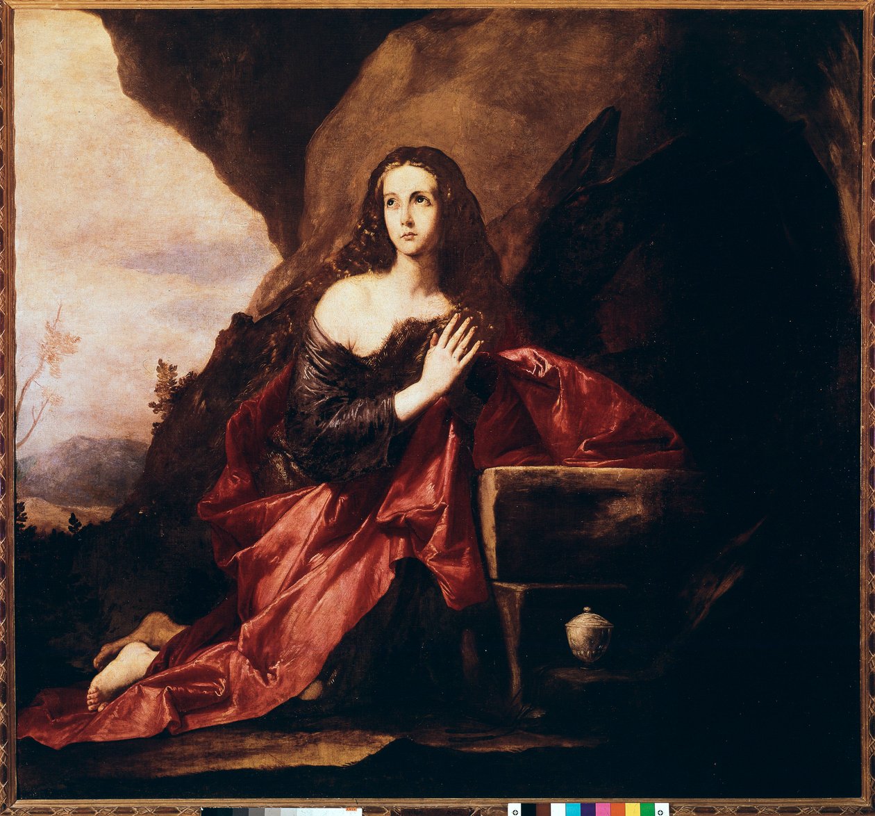 Marie Magdalena se modlí (olej na plátně od Jusepe de Ribera