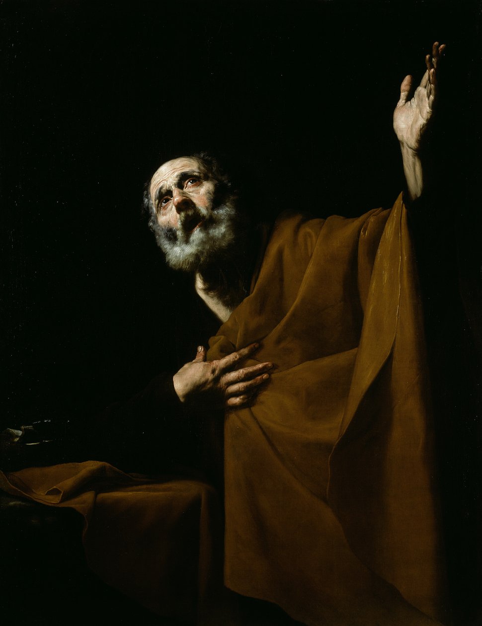 Kající svatý Petr od Jusepe de Ribera