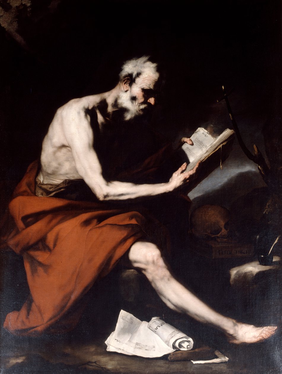 Svatý Jeroným, 17. století od Jusepe de Ribera