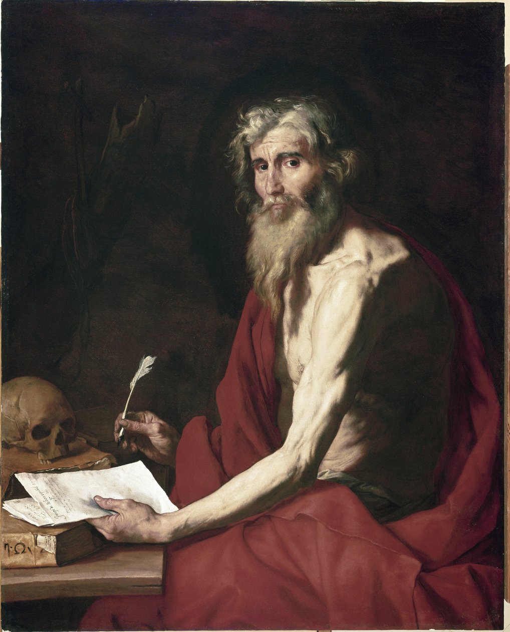 Obraz svatého Jeronýma z Jusepe od Jusepe de Ribera