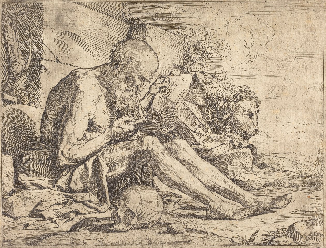 Svatý Jeroným Čtení od Jusepe de Ribera
