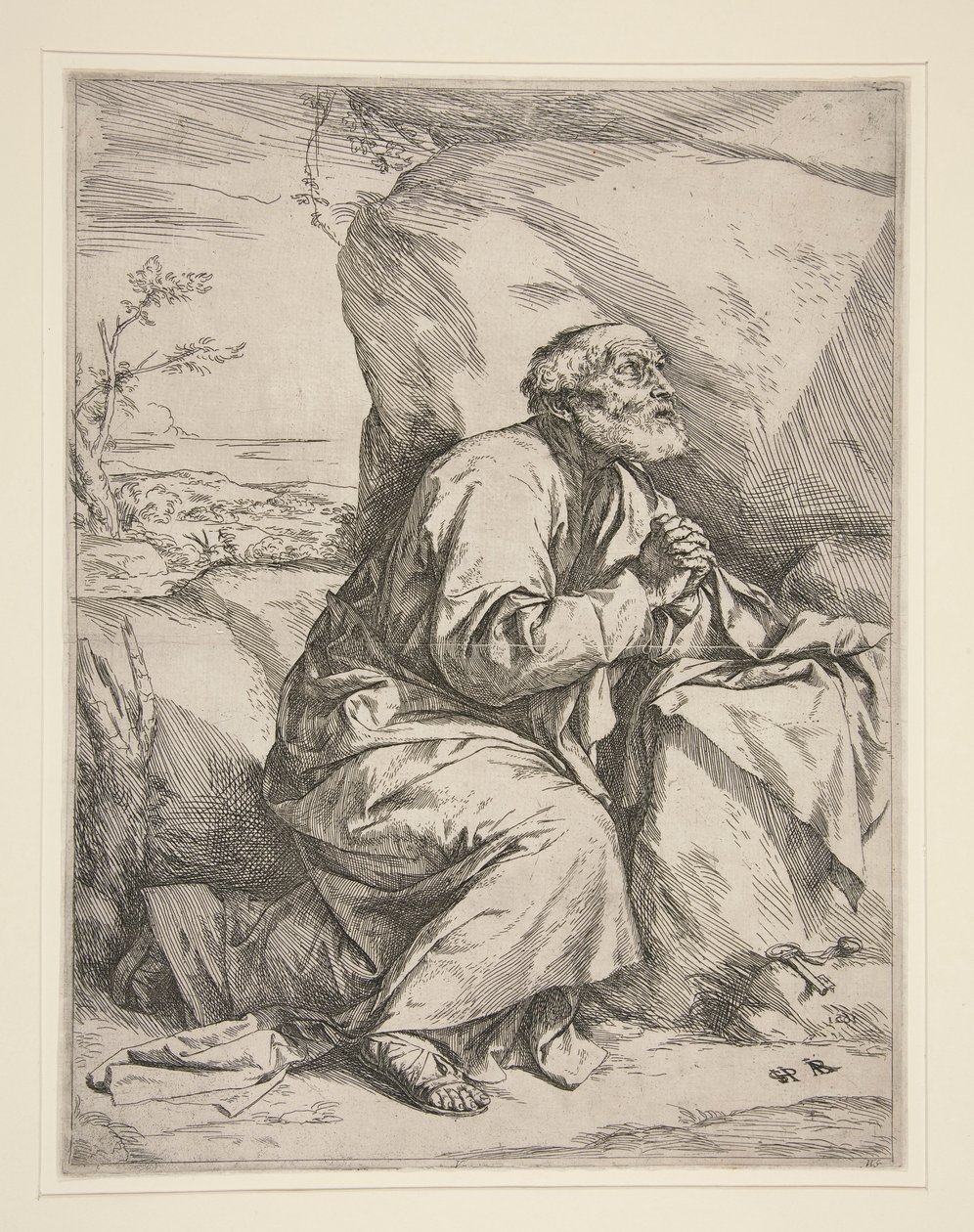 Svatý Petr v pokání od Jusepe de Ribera