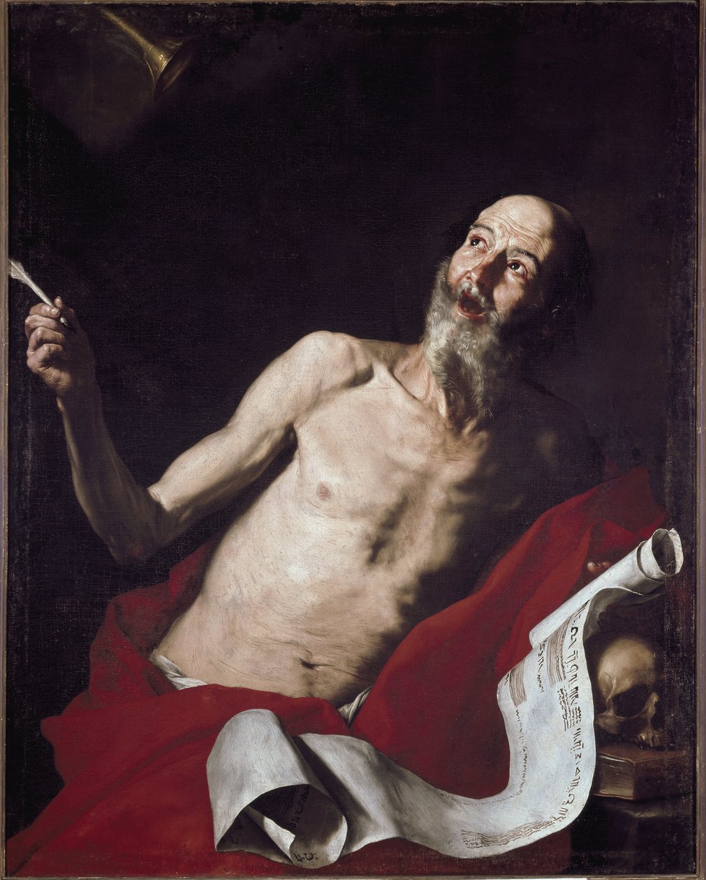 Svatý Jeroným (olej na plátně od Jusepe de Ribera