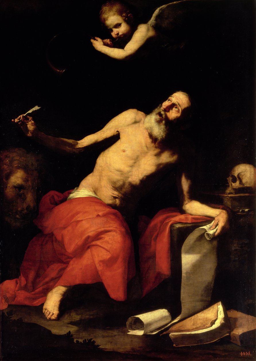 Svatý Jeroným slyší poslední trubku, 1626 od Jusepe de Ribera