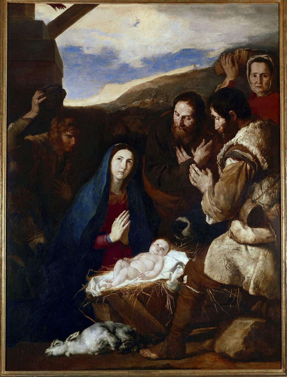 Obraz Klanění pastýřů od Jose de Ribera dit il Spagnoletto „“Španěl“““ od Jusepe de Ribera