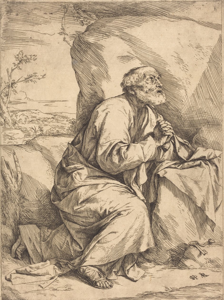 Pokání svatého Petra od Jusepe de Ribera