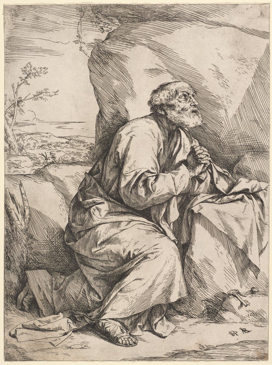 Pokání svatého Petra od Jusepe de Ribera