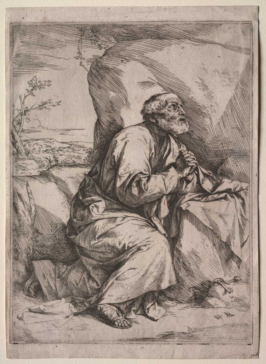 Kající svatý Petr od Jusepe de Ribera