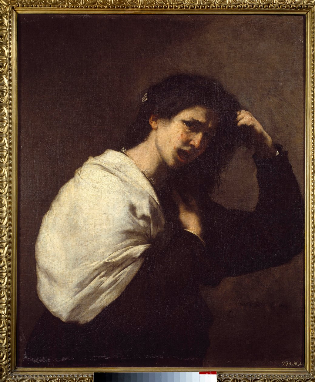 Žena si trhá vlasy Obraz od Jose de Ribera dit il Spagnoletto „“Španěl“““ (1591-1652) od Jusepe de Ribera